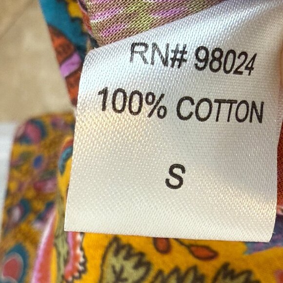 House of Harlow Floral Maxi Dress Back Open Tie Multi Boho Prairie - Picture 9 of 9